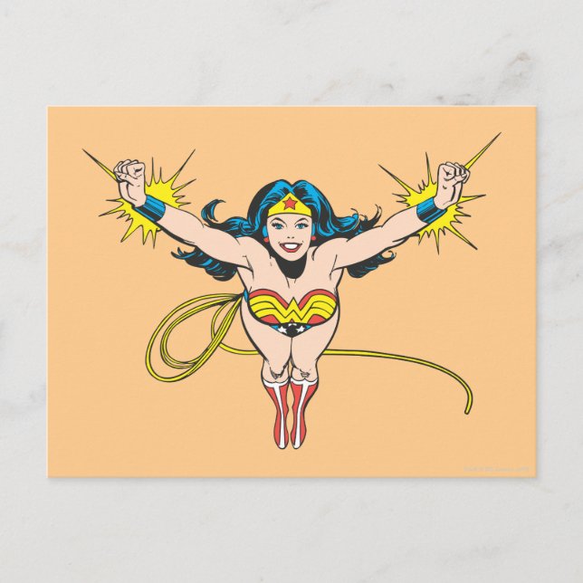 Carte Postale Wonder Woman va de l'avant (Devant)
