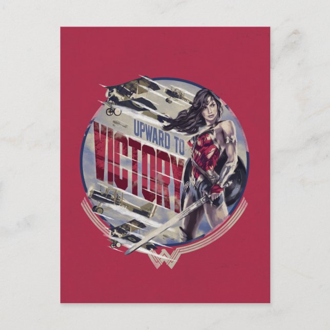 Carte Postale Wonder Woman Vers La Victoire (Devant)