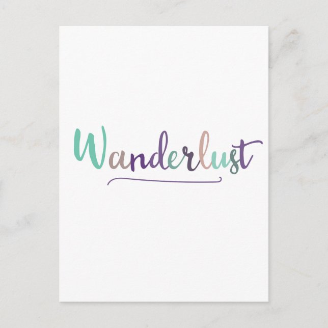 Carte Postale Wonderlust (Devant)