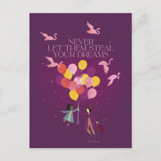 Carte Postale Wonka "Ne les laissez jamais vous voler vos rêves"