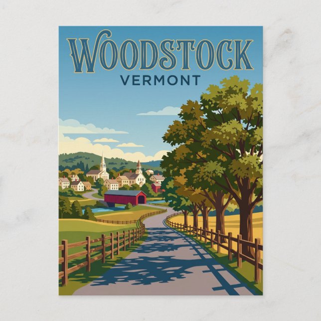Carte Postale Woodstock États-Unis (Devant)