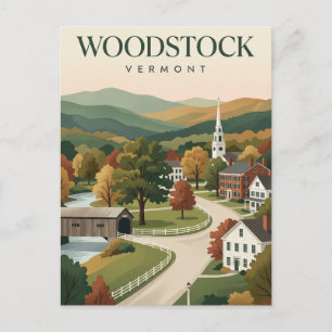 Carte Postale Woodstock Vermont