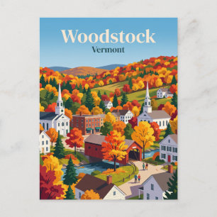 Carte Postale Woodstock, Vermont, États-Unis