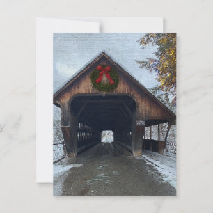 Carte Postale Woodstock Vermont Snowy Holiday
