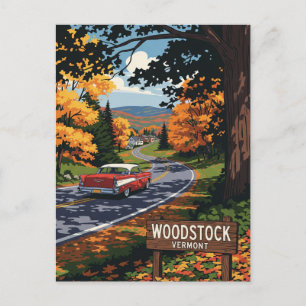 Carte Postale Woodstock Vermont Travel