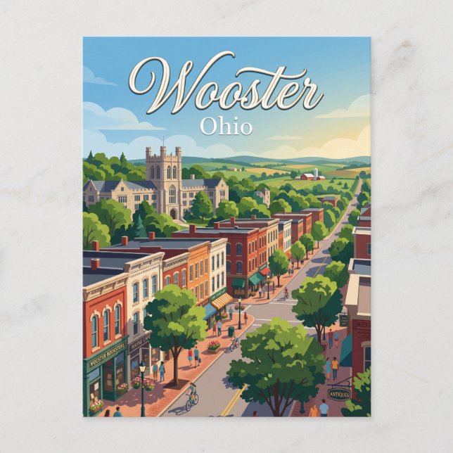Carte Postale Wooster, Ohio (Devant)