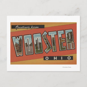 Carte Postale Wooster, OhioGrandes lettres ScènesWooster, OH