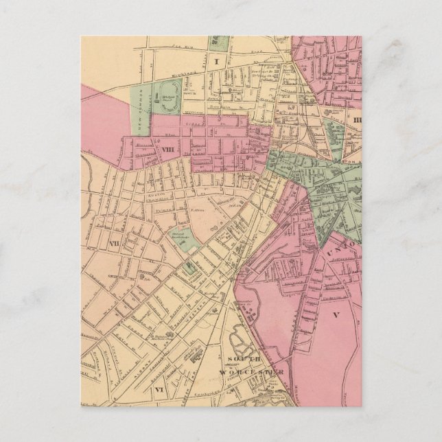 Carte Postale Worcester (Devant)