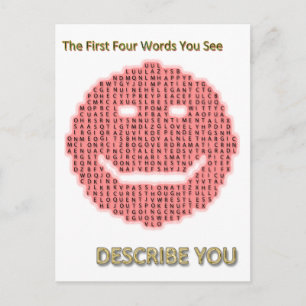 Carte Postale WORD SMILE POSTCARD+gifts