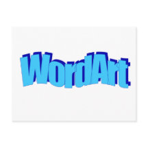 Carte postale WordArt