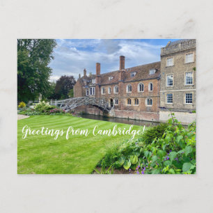 Carte Postale World2Celebrate : Salutations de Cambridge!