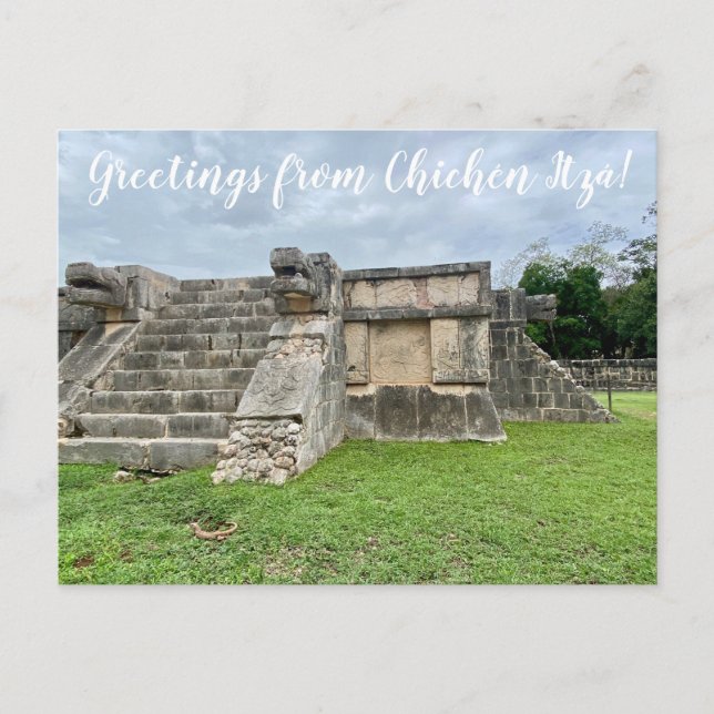 Carte Postale World2Celebrate : Salutations de Chichén Itzá! (Devant)