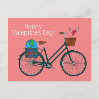 Carte Postale World Bike Joyeux Valentine's_Blush