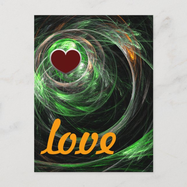 Carte postale World Green Love (Devant)