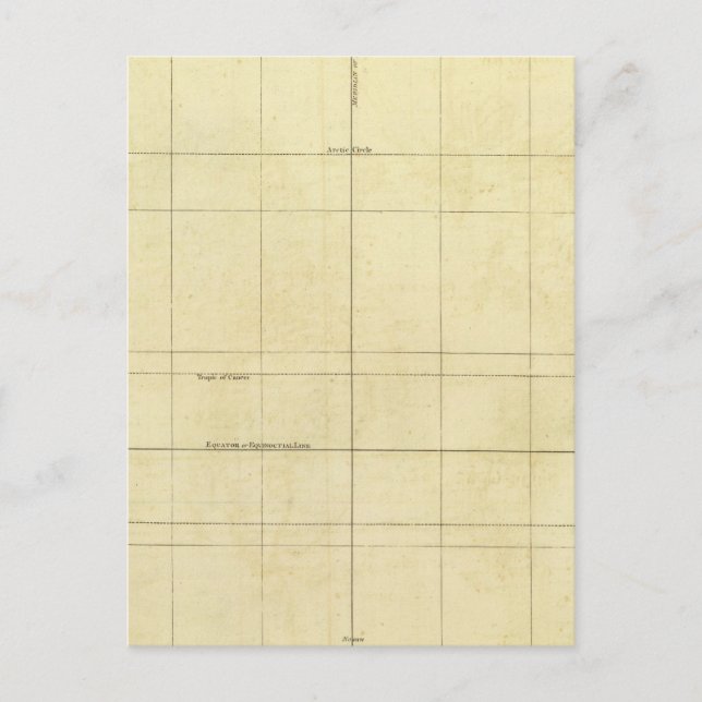 Carte Postale World Map Outline (Devant)