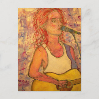 Carte Postale World Tour fille acoustique