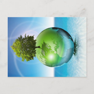 Carte Postale World tree - ecology concept