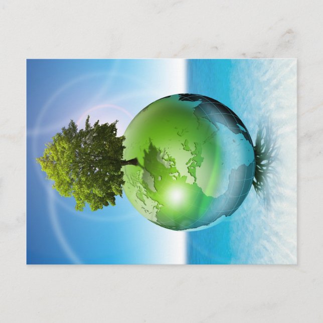 Carte Postale World tree -  ecology concept (Devant)