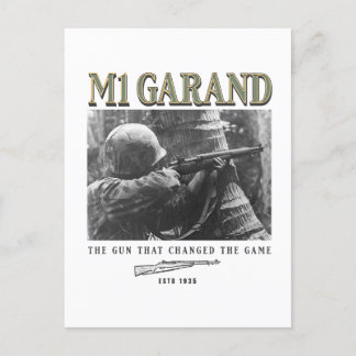 Carte Postale World War 2 Weapon M1 Garand Rifle
