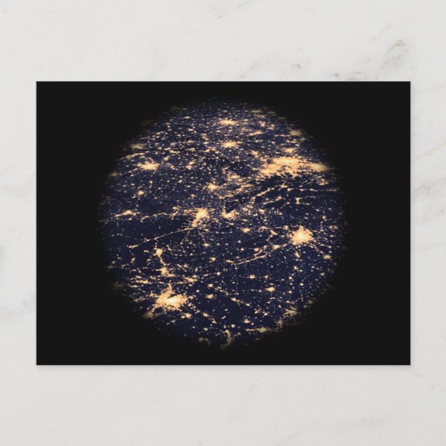 Carte postale World Wide Web Light Network (Devant)