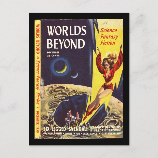 Carte Postale Worlds Beyond v01 n01 (1950-12.Hillman)_Pulp Art (Devant)