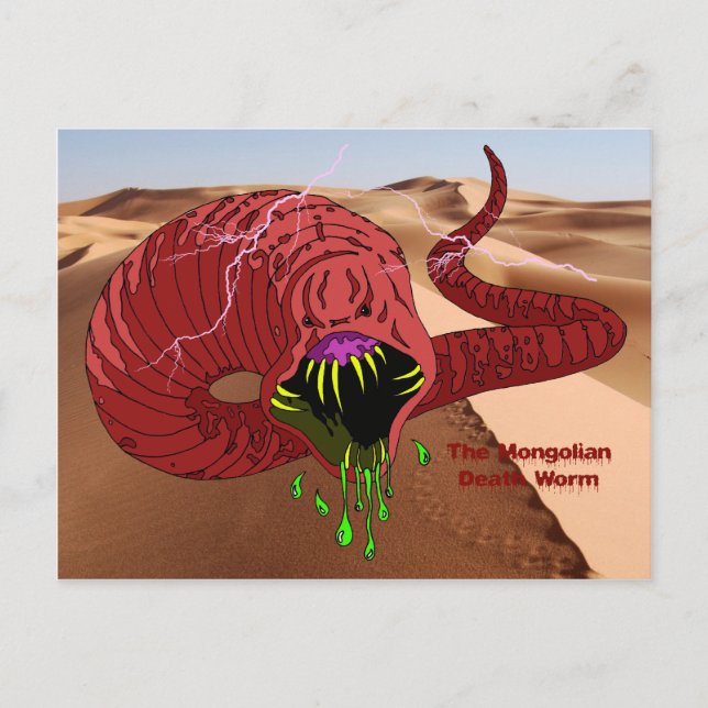 Carte postale Worm Mort de Mongolie (Devant)