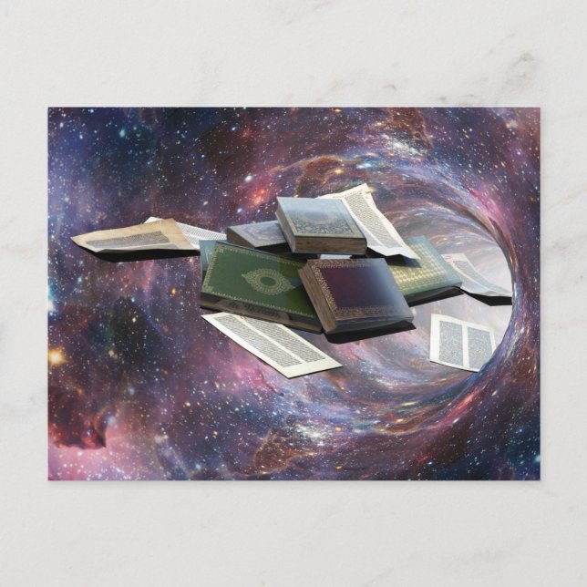 Carte Postale Wormhole de livre (Devant)