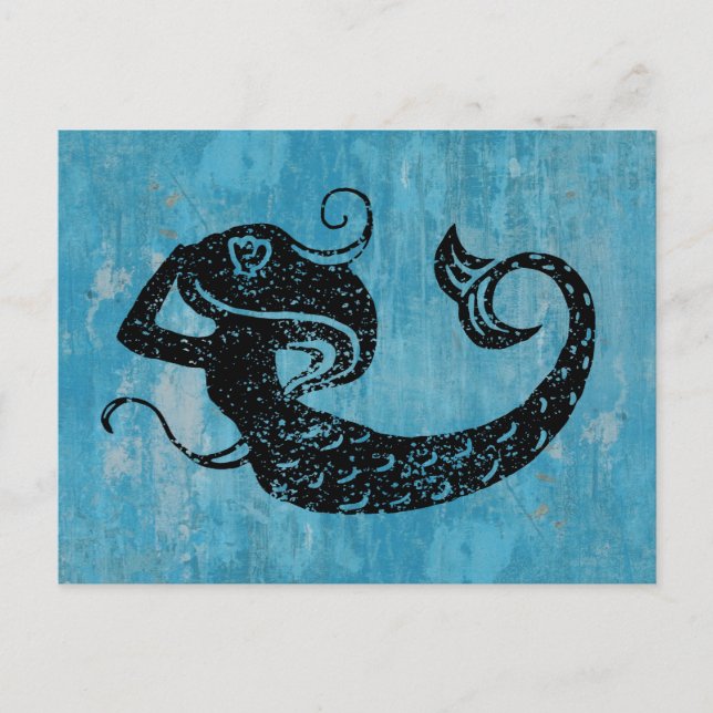 Carte Postale Worn Mermaid (Devant)