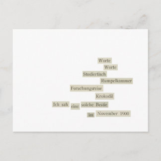 Carte Postale worte