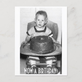 CARTE POSTALE WOW A ANNIVERSAIRE !