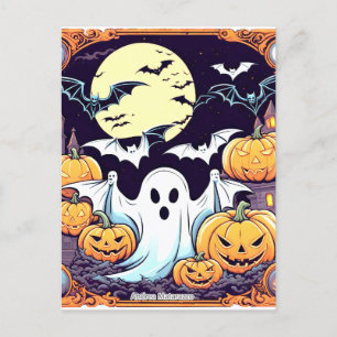 Carte Postale Wow Halloween Thrill