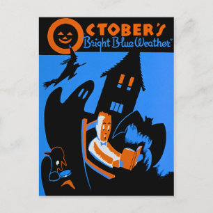 Carte Postale WPA, Octobre Est Un Grand Moment De Lire
