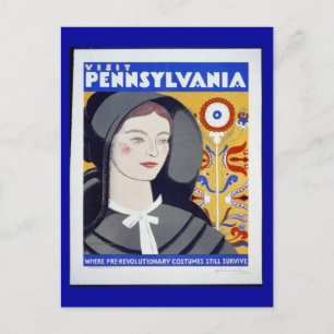 Carte postale WPA-Visit Pennsylvanie