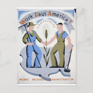 Carte Postale WPA - Work America