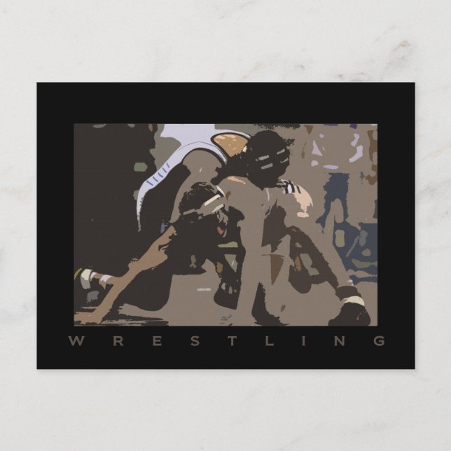 Carte Postale wrestling POSTCARD (Devant)