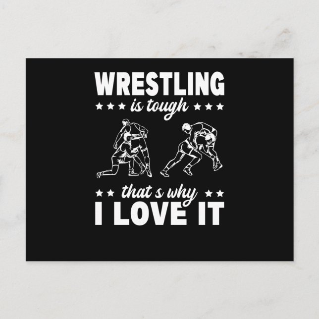 Carte Postale Wrestling Tough Why I Love It Martial Arts Fan (Devant)