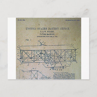 Carte Postale Wright Brothers Brevets Design