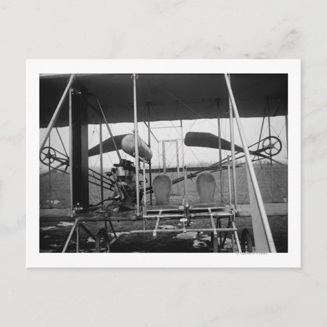 Carte Postale Wright Brothers Plane avec Pilot et (Devant)