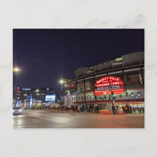 Carte Postale Wrigley Field - Nuit
