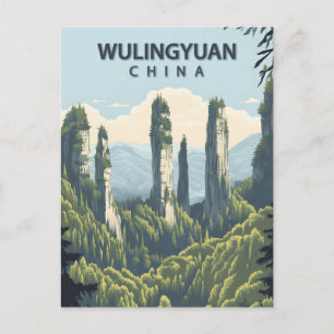 Carte Postale Wulingyuan Chine Parc national forestier de Zhangj