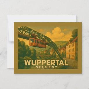 Carte Postale Wuppertal Allemagne Art de Ville