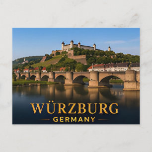 Carte Postale Wurzburg Allemagne Destination de Voyage Romantiqu
