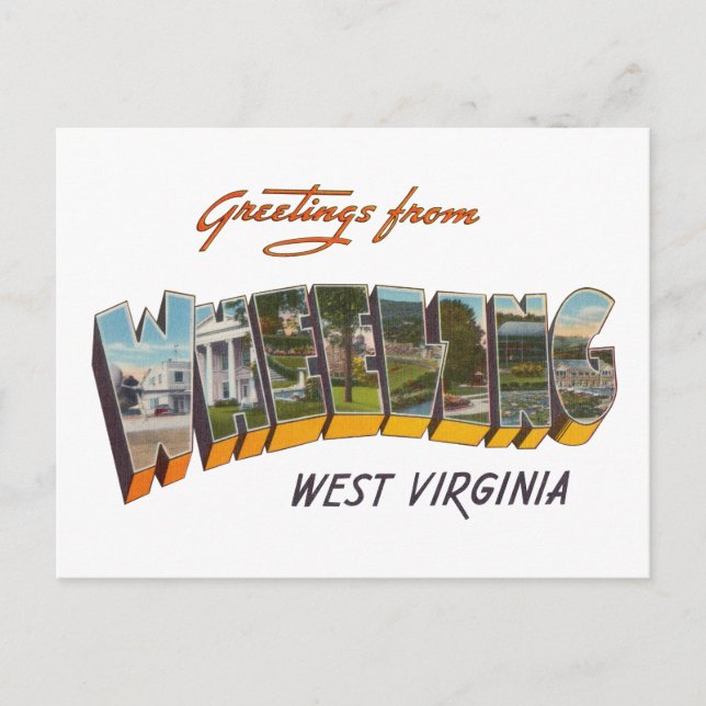 Carte Postale WV à roues (Devant)
