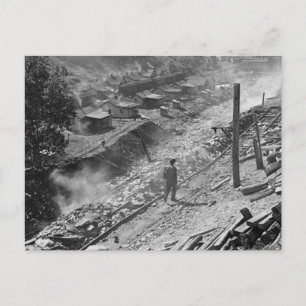 Carte Postale WV Coal Miner Ville : 1935