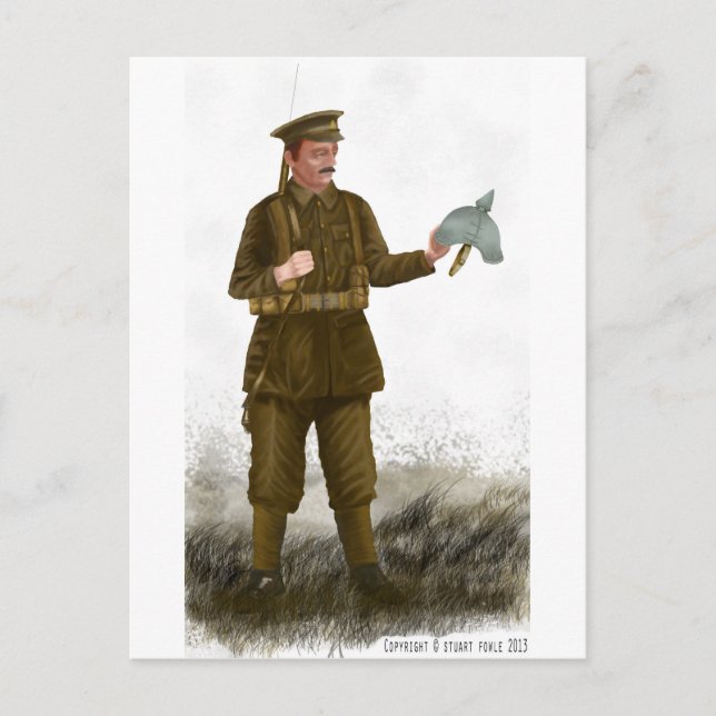 Carte postale WW1 British 'Tommy' (Devant)