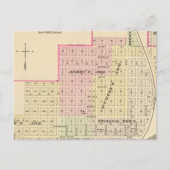 Carte Postale Wymore et Filley, Nebraska (Devant)