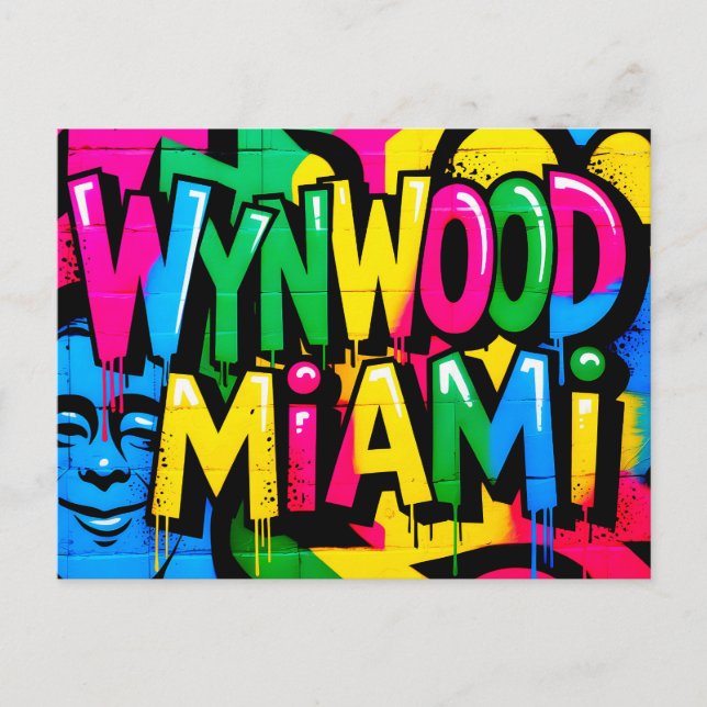 Carte Postale Wynwood Miami (Devant)