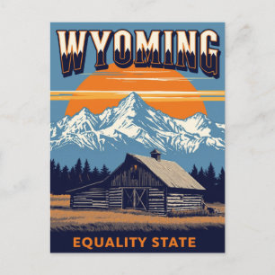 Carte Postale Wyoming État de l'Égalité