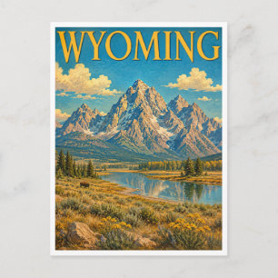 Carte Postale Wyoming Grand Tetons GeoSaga