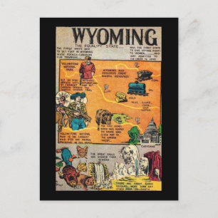 Carte Postale Wyoming the Equality State